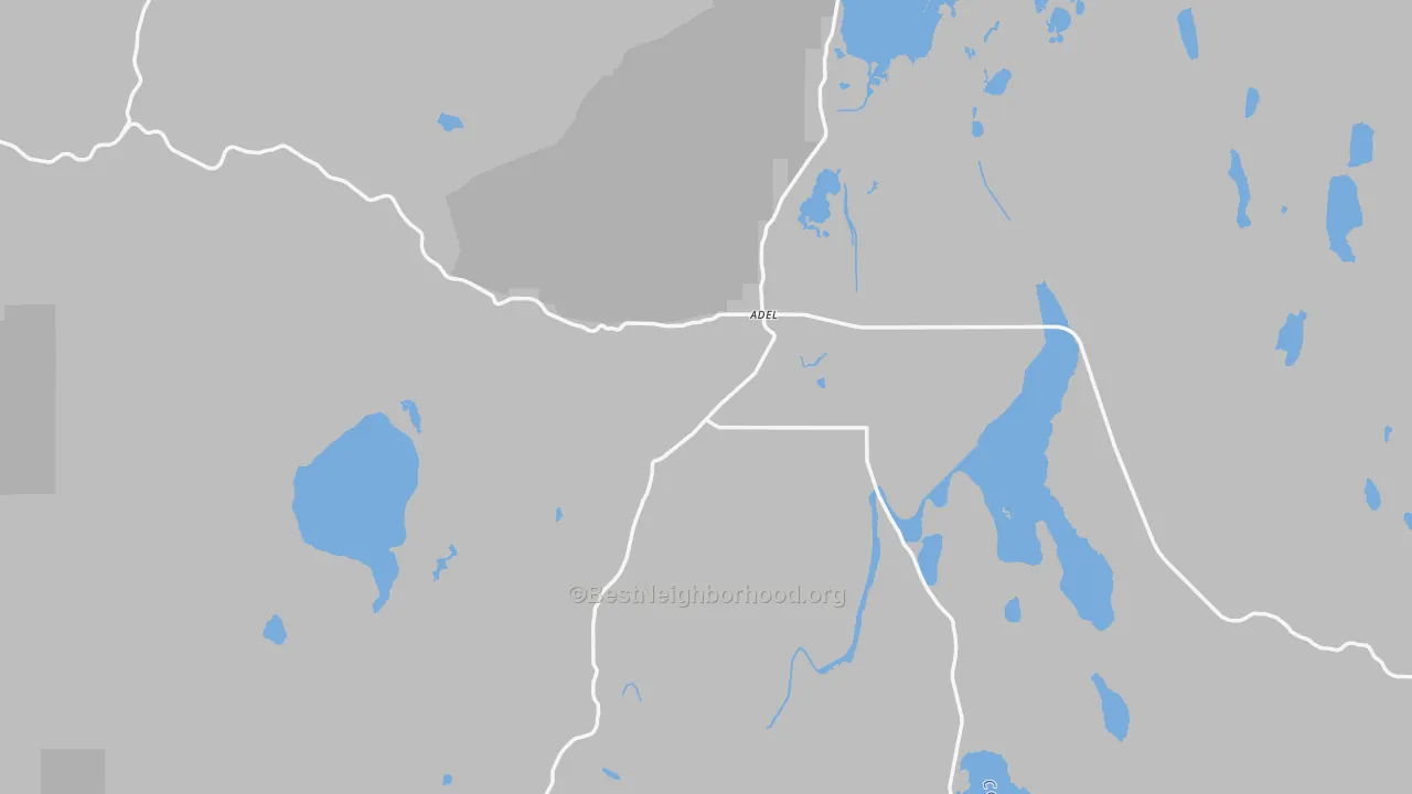 Bike Grade map of 97620, OR