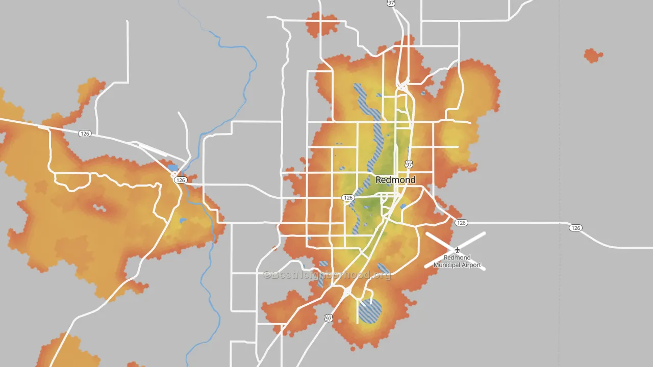 Bike Grade map of 97756, OR