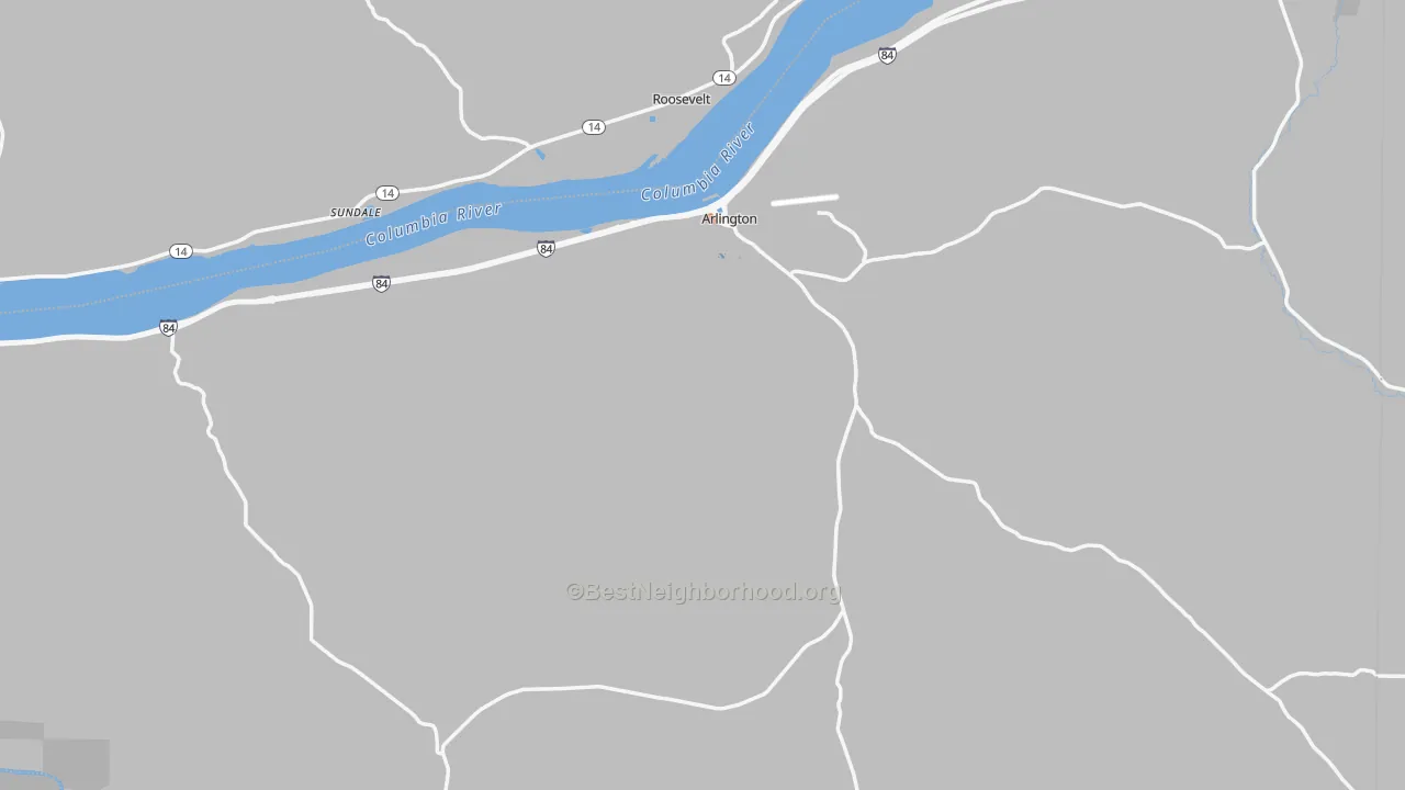 Bike Grade map of 97812, OR