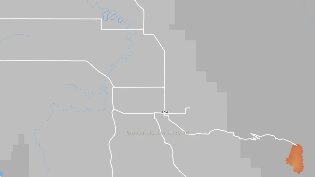 Bike Grade map of 97824, OR