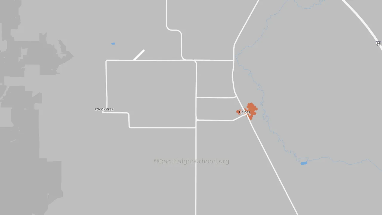 Bike Grade map of 97833, OR