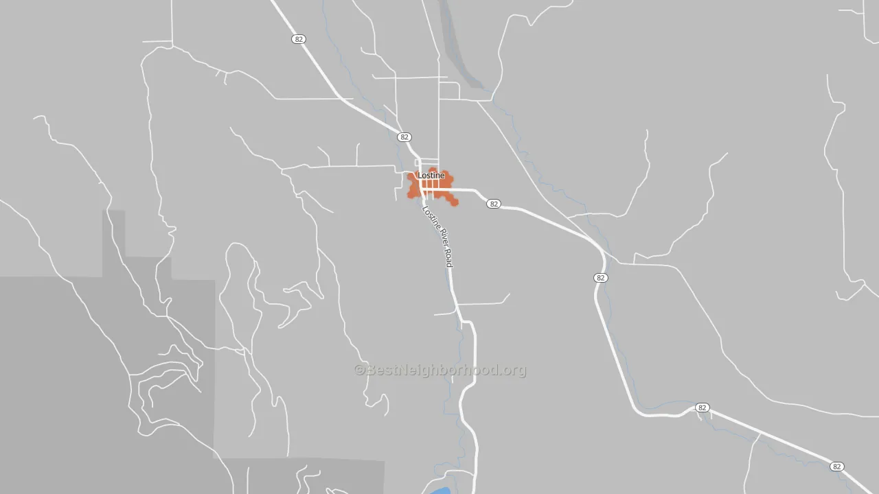 Bike Grade map of 97857, OR