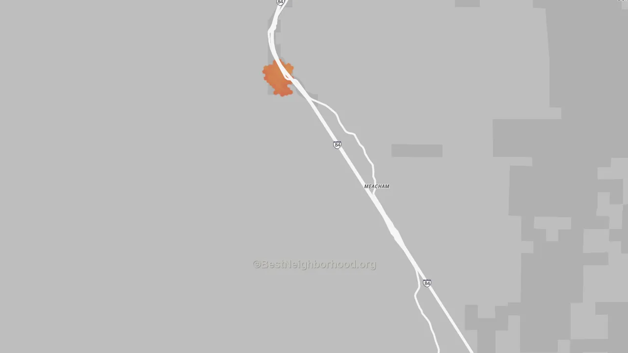 Bike Grade map of 97859, OR