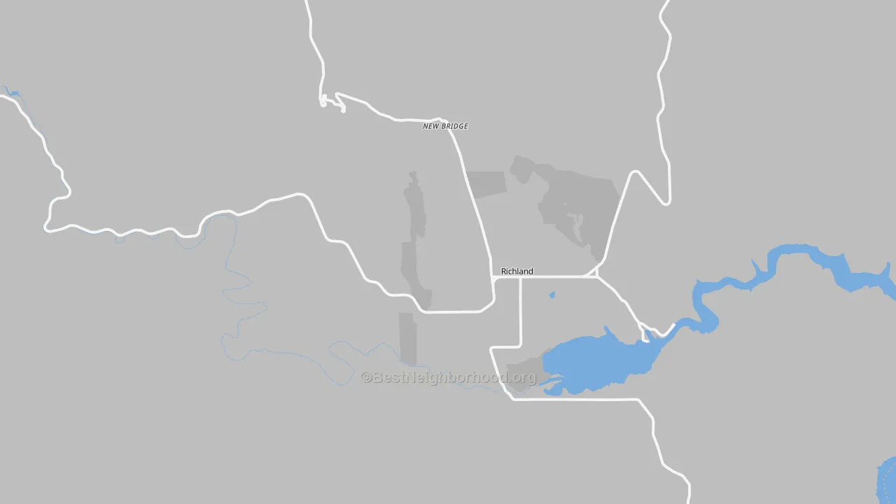 Bike Grade map of 97870, OR