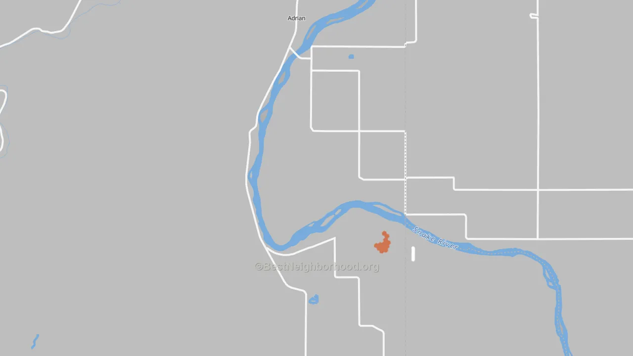 Bike Grade map of 97901, OR