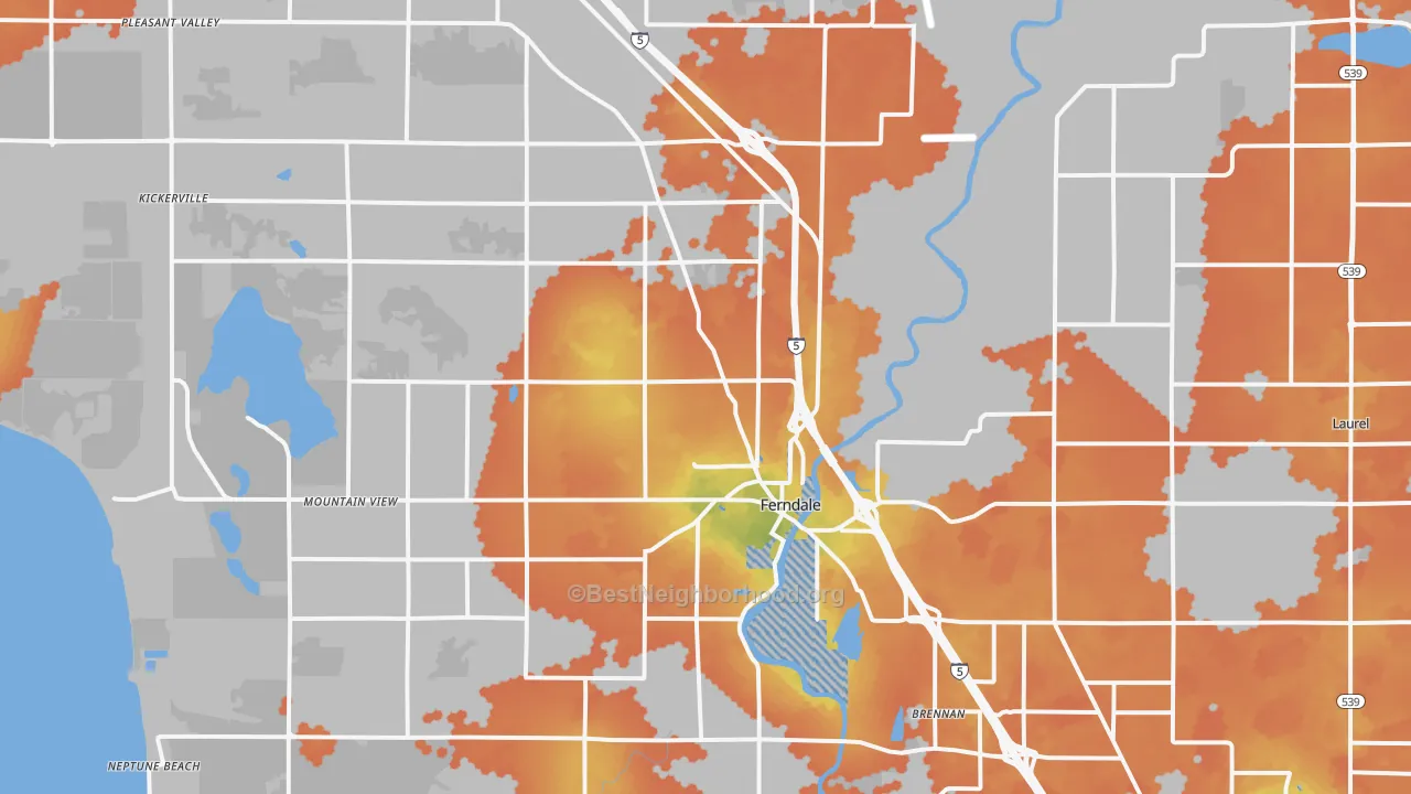 Bike Grade map of 98248, WA
