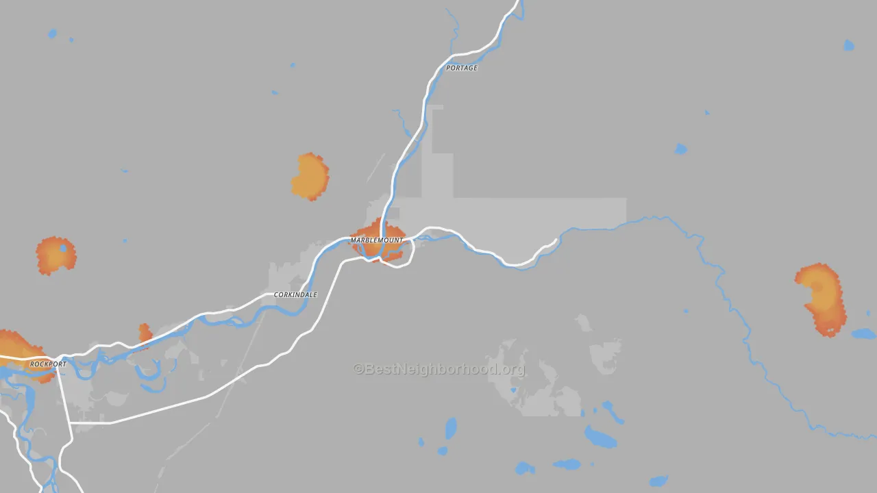 Bike Grade map of 98267, WA