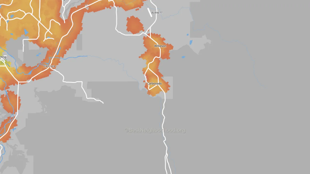 Bike Grade map of 98323, WA