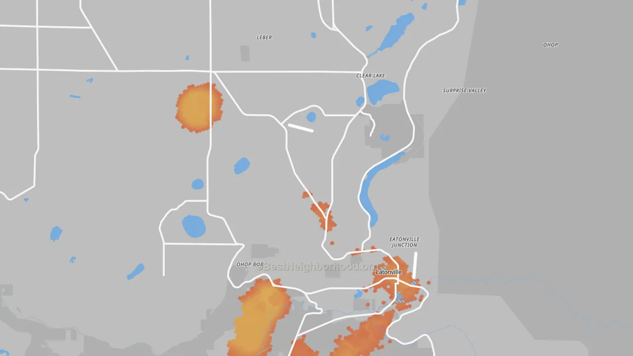 Bike Grade map of 98328, WA
