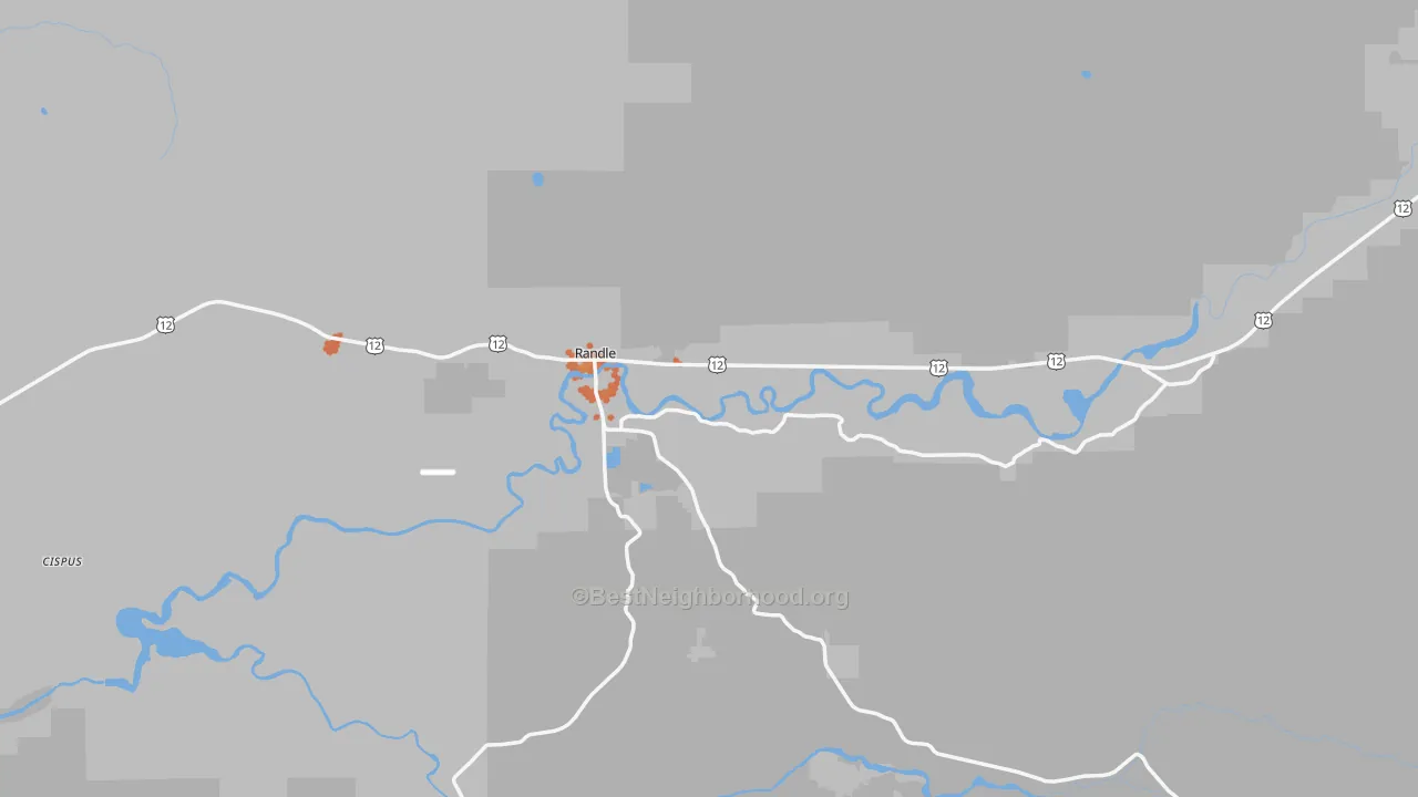 Bike Grade map of 98377, WA