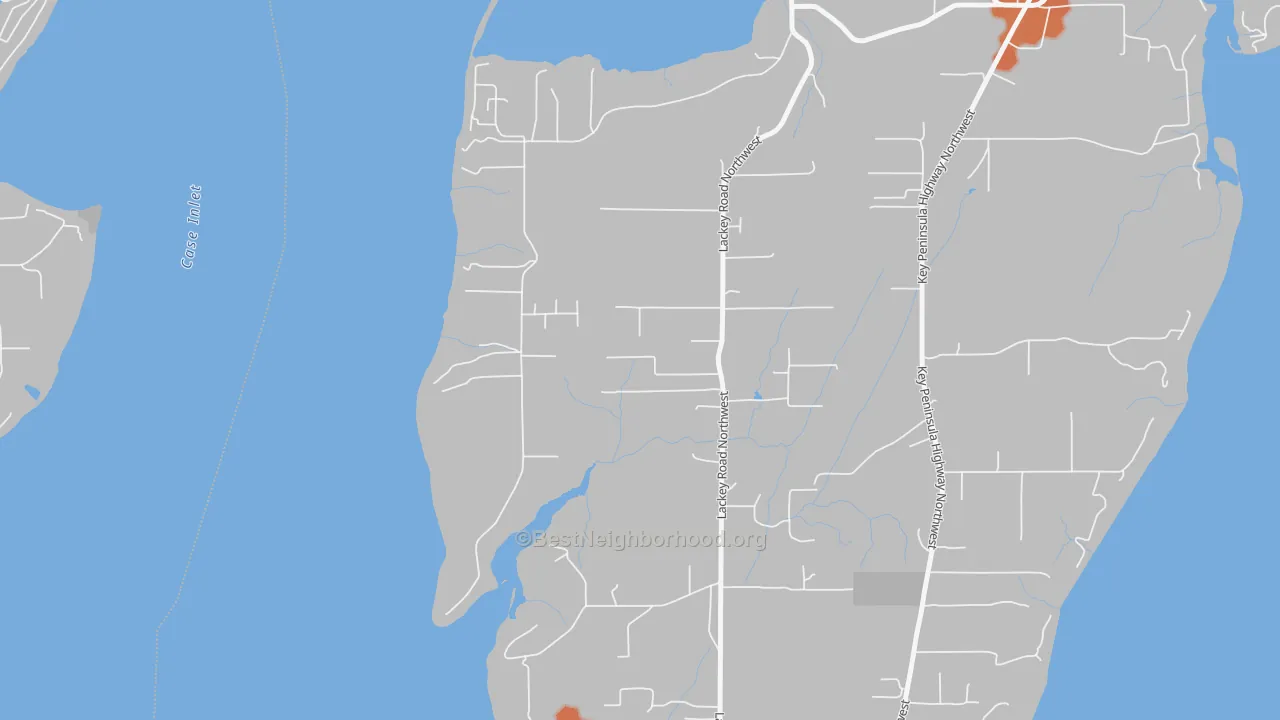 Bike Grade map of 98394, WA