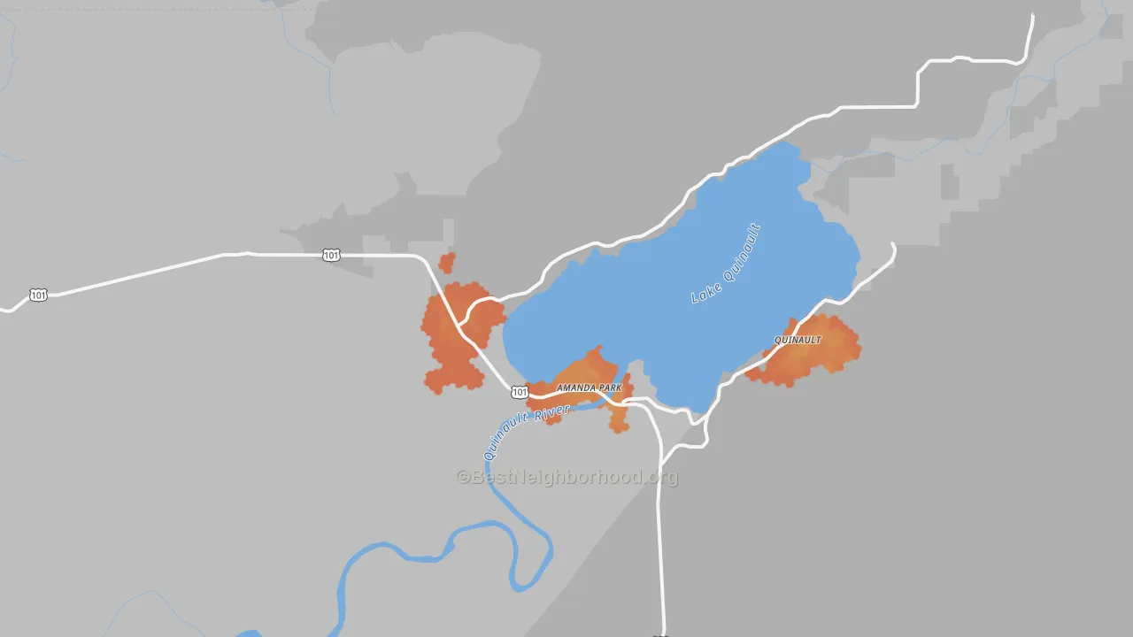 Bike Grade map of 98526, WA