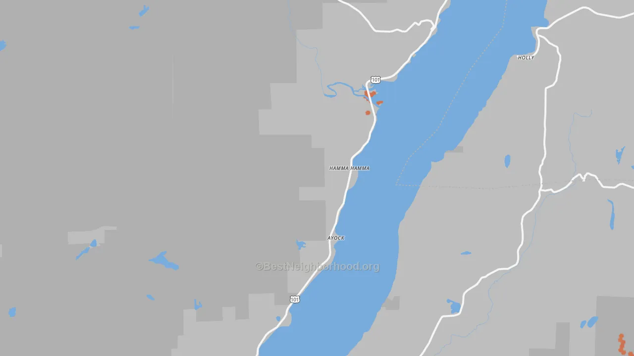 Bike Grade map of 98555, WA