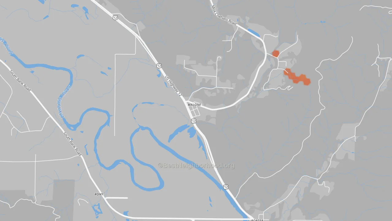 Bike Grade map of 98559, WA