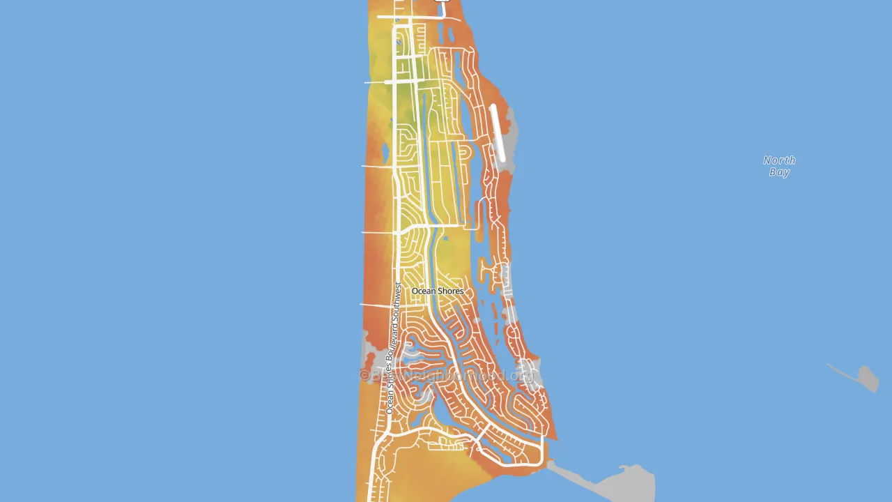 Bike Grade map of 98569, WA