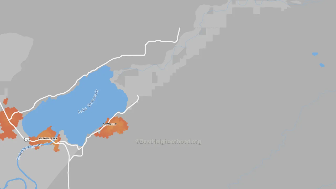 Bike Grade map of 98575, WA