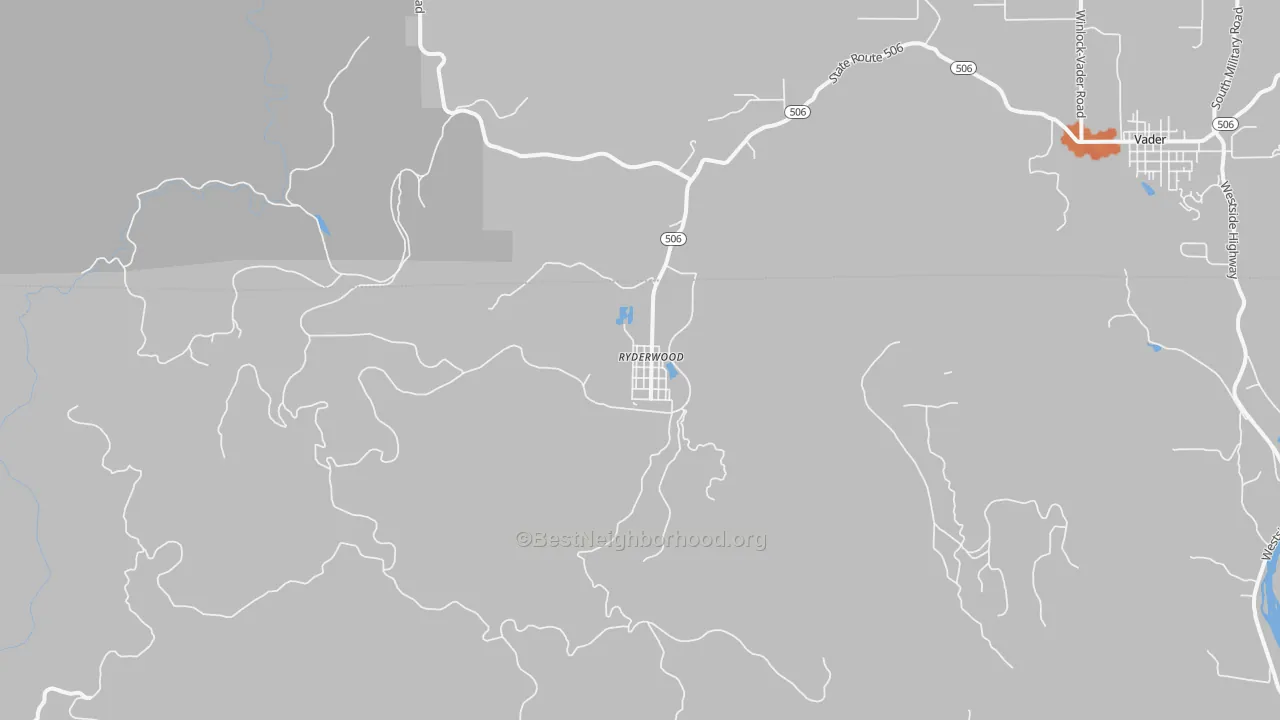 Bike Grade map of 98581, WA