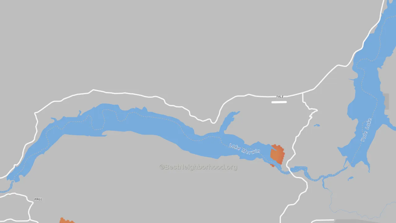 Bike Grade map of 98603, WA