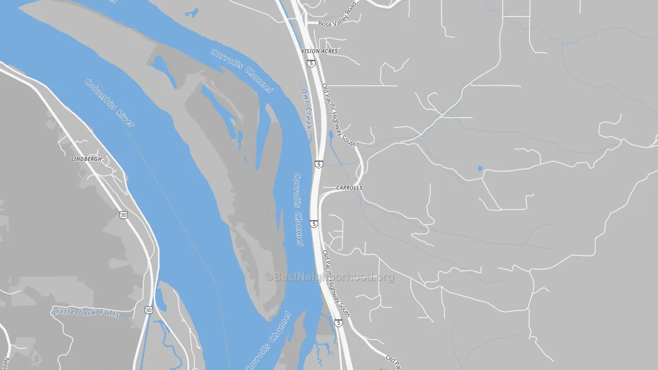 Bike Grade map of 98609, WA