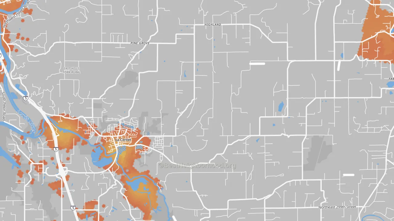 Bike Grade map of 98629, WA