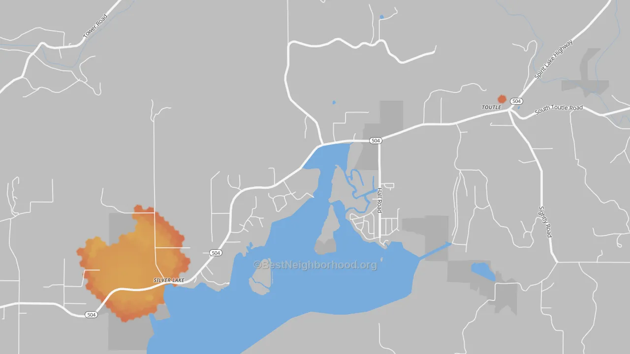 Bike Grade map of 98645, WA