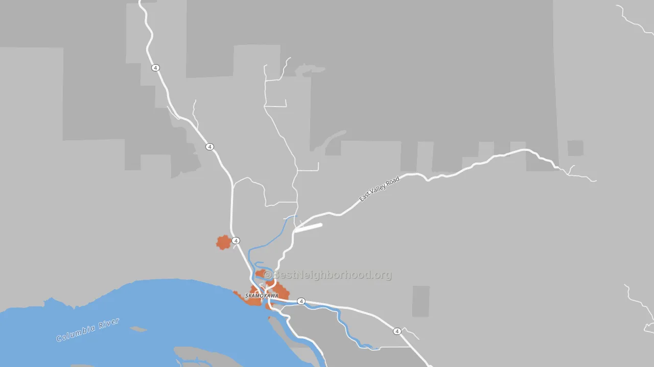 Bike Grade map of 98647, WA
