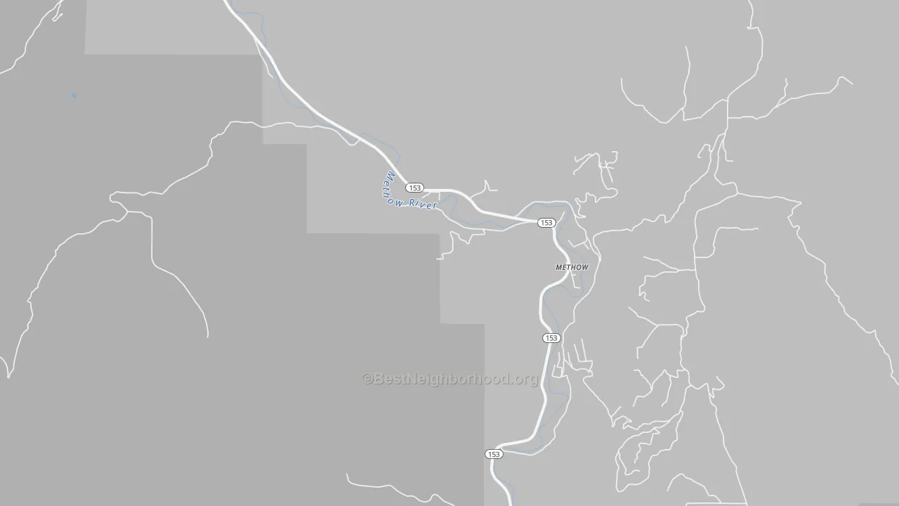 Bike Grade map of 98834, WA