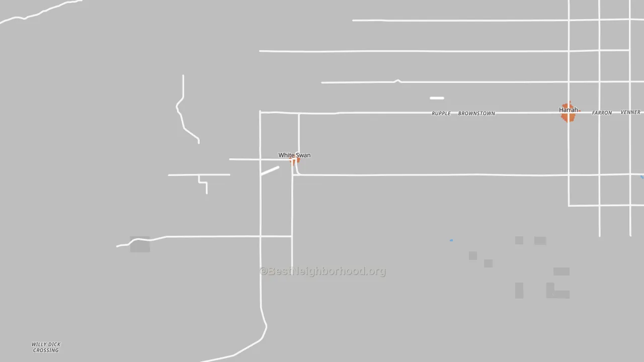 Bike Grade map of 98952, WA