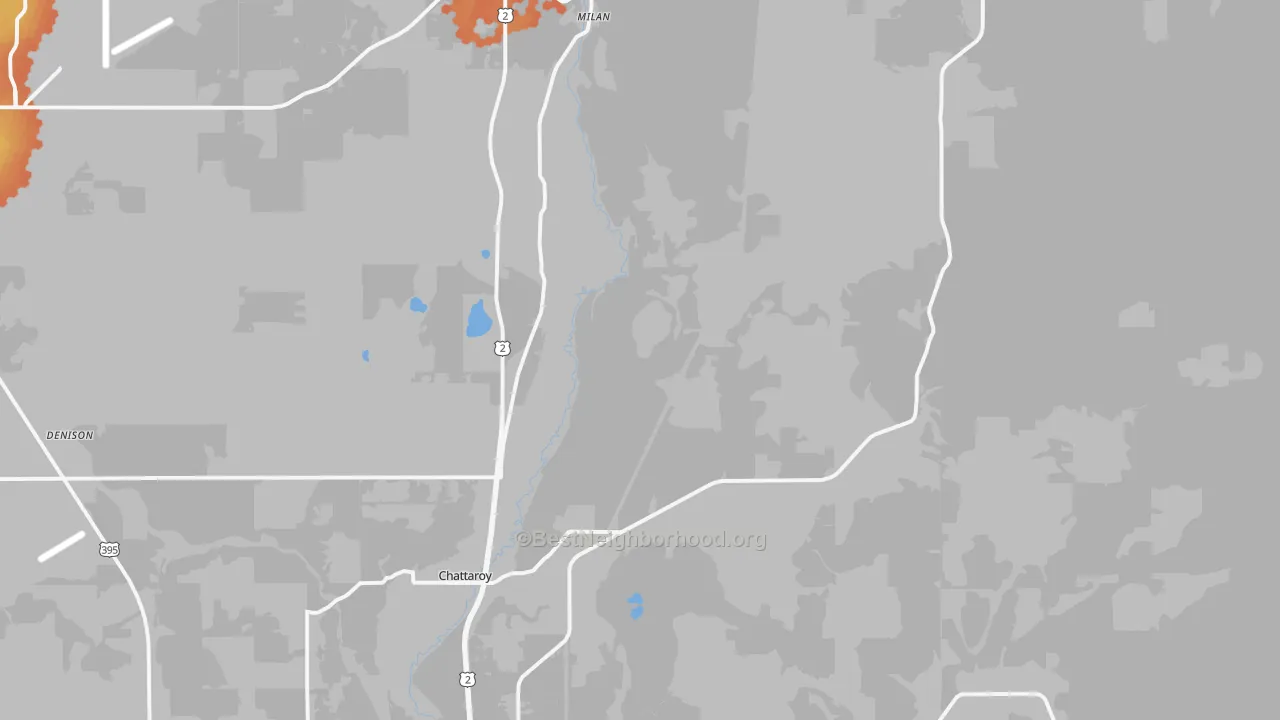 Bike Grade map of 99003, WA