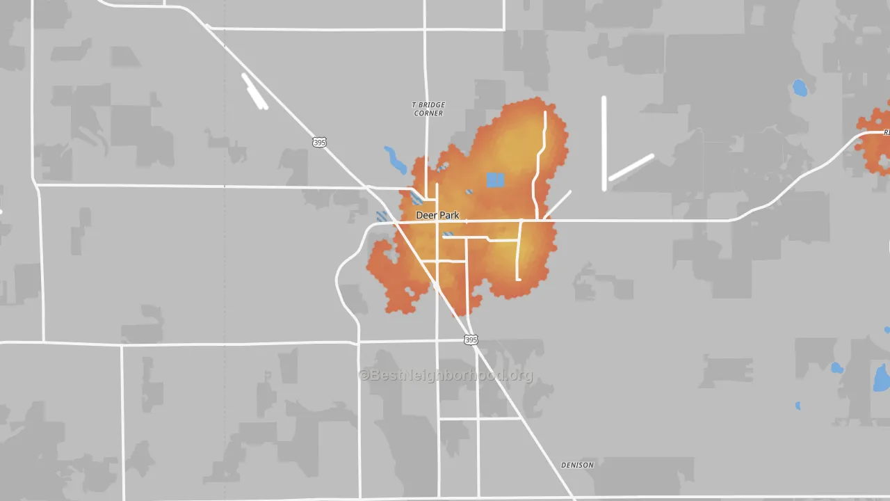 Bike Grade map of 99006, WA