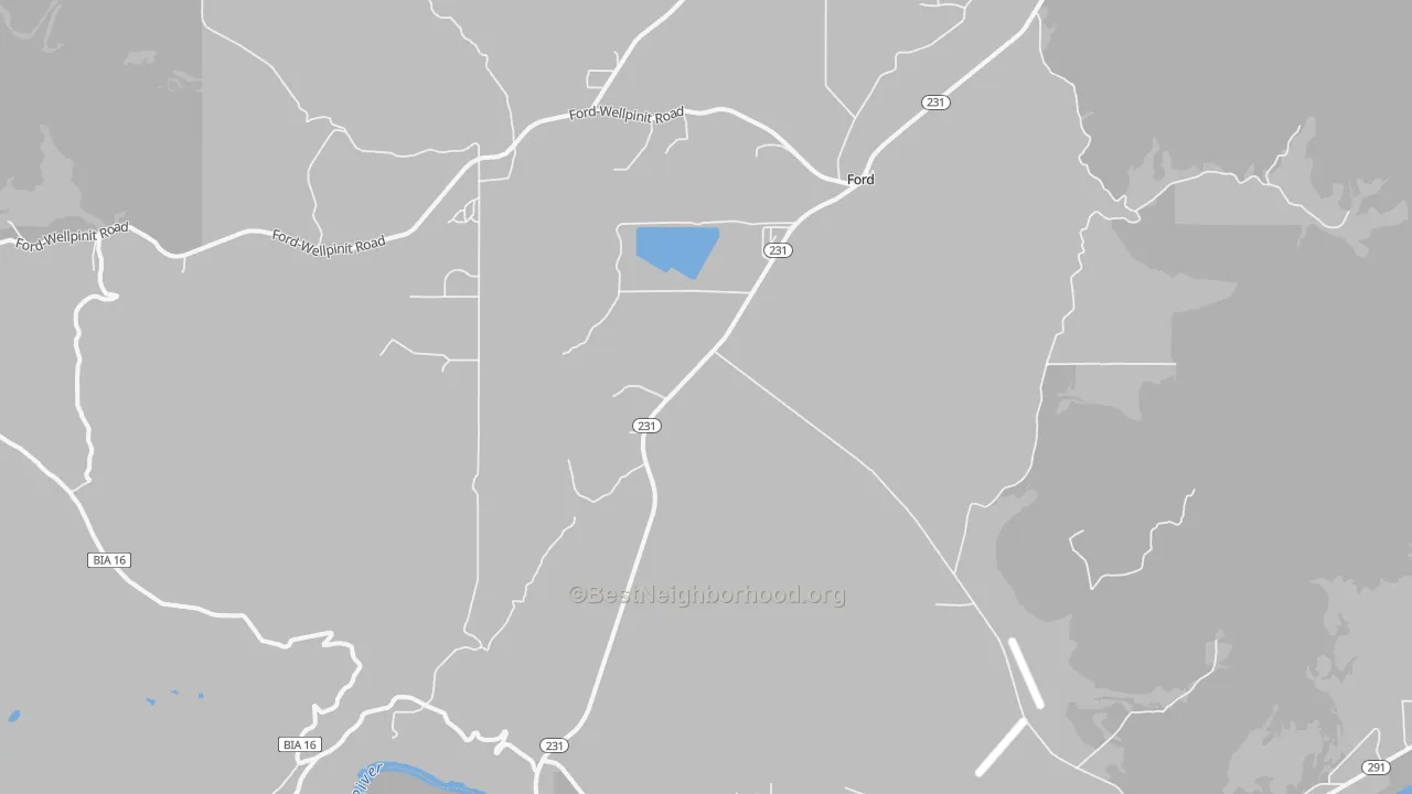 Bike Grade map of 99013, WA