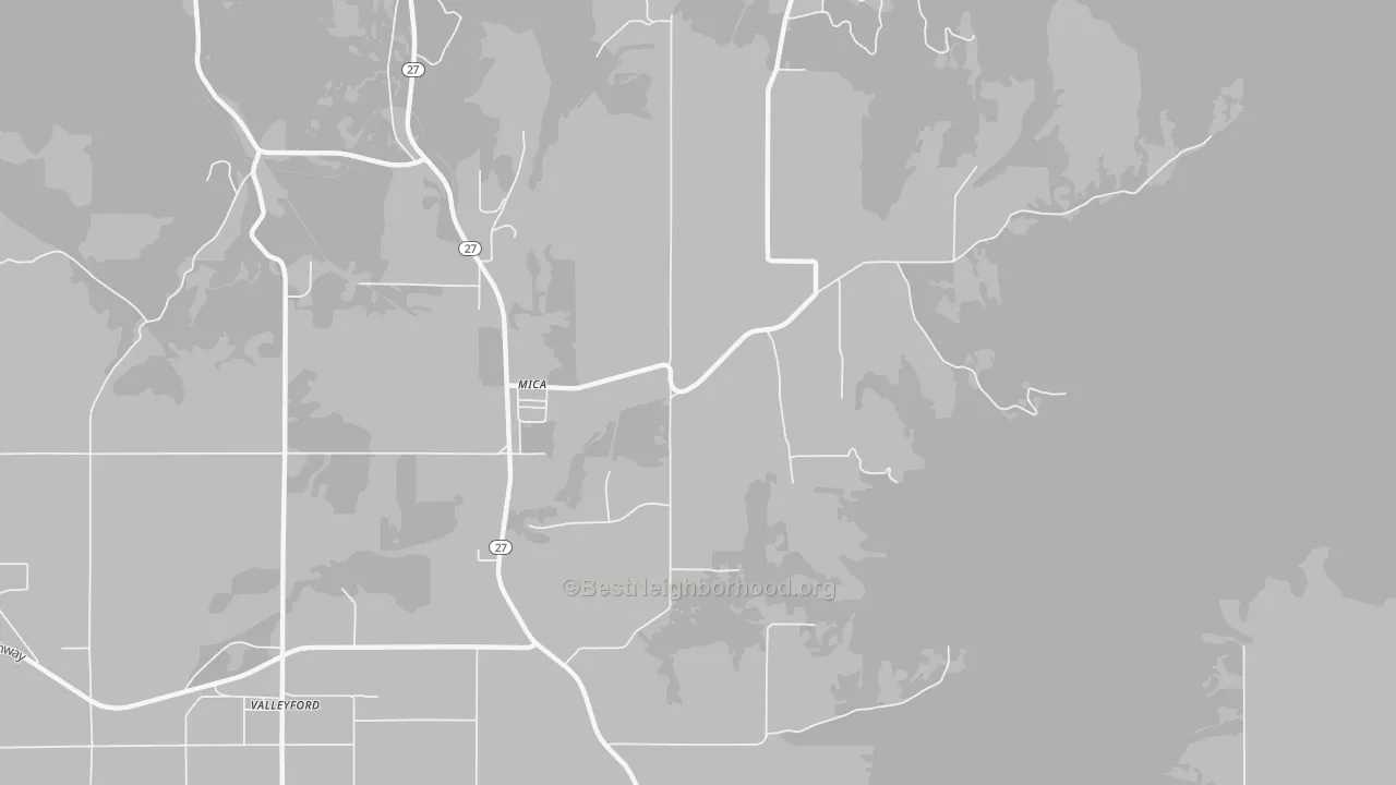 Bike Grade map of 99023, WA