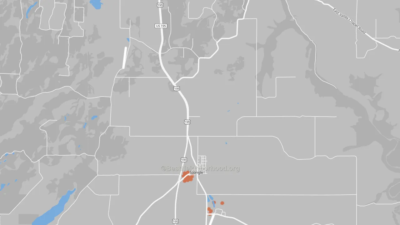 Bike Grade map of 99031, WA