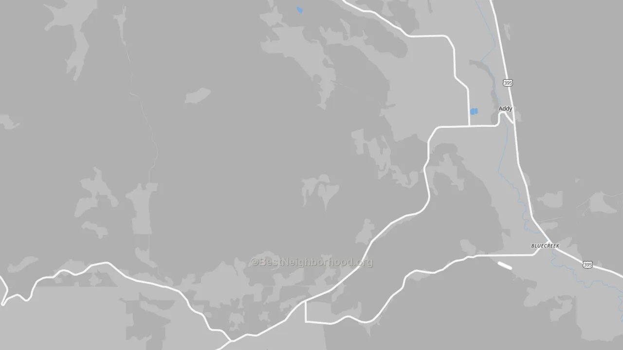 Bike Grade map of 99101, WA