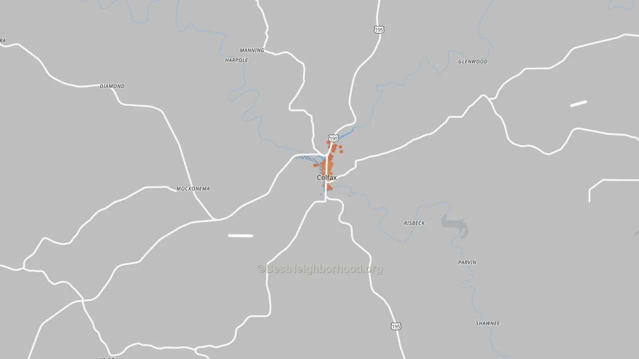 Bike Grade map of 99111, WA