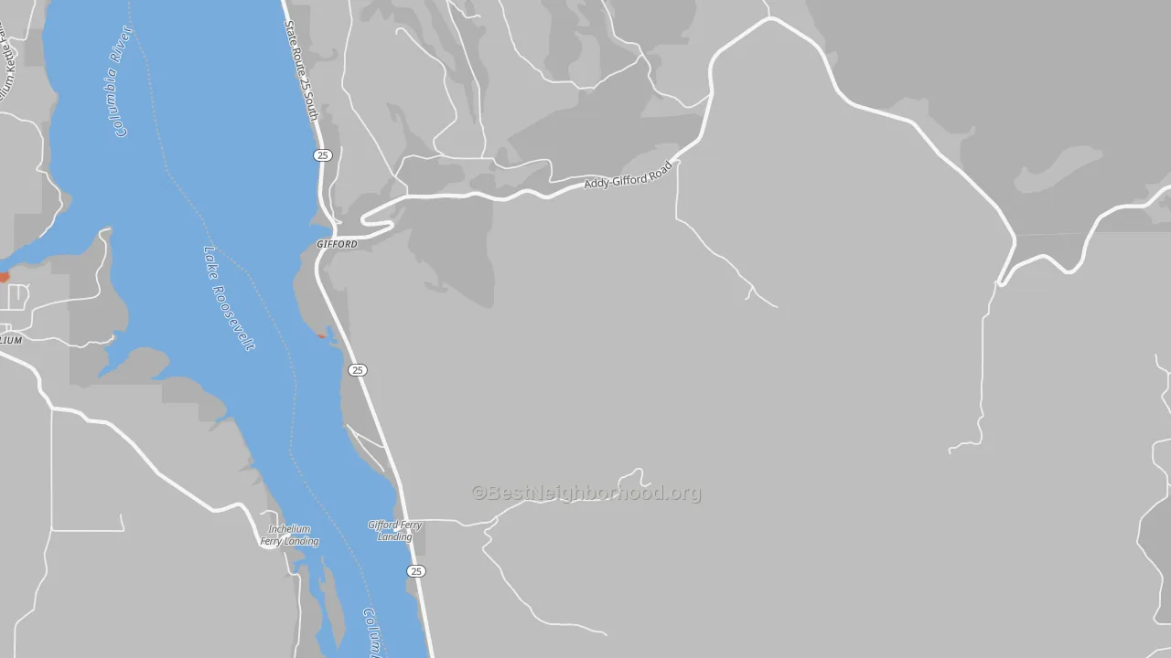 Bike Grade map of 99131, WA