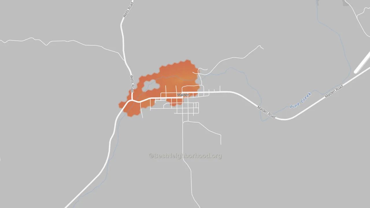 Bike Grade map of 99149, WA