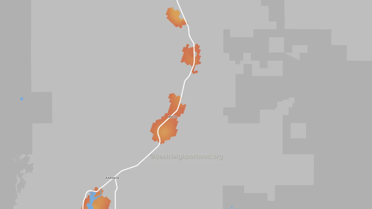 Bike Grade map of 99150, WA
