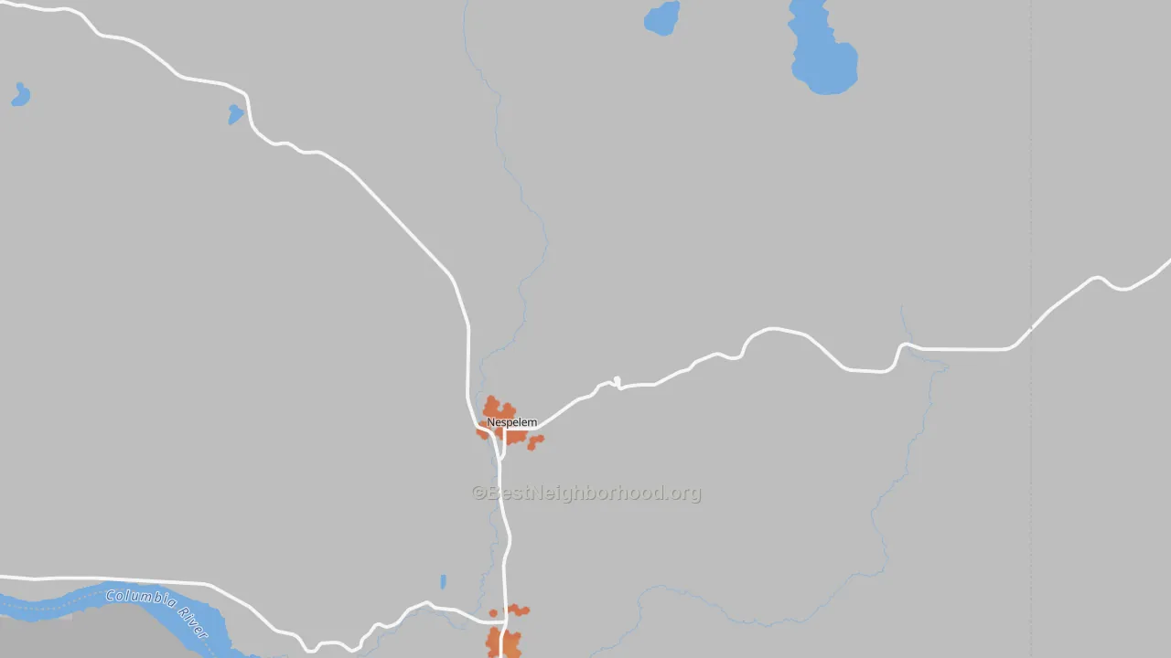 Bike Grade map of 99155, WA