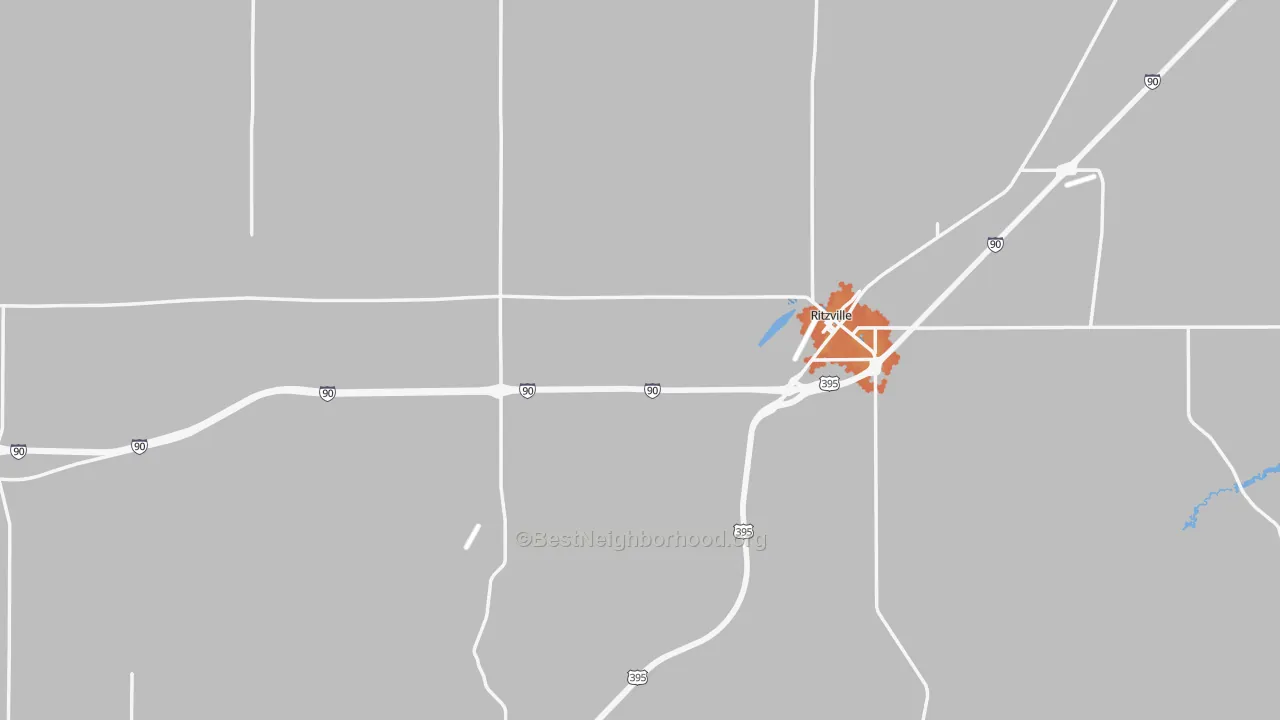 Bike Grade map of 99169, WA