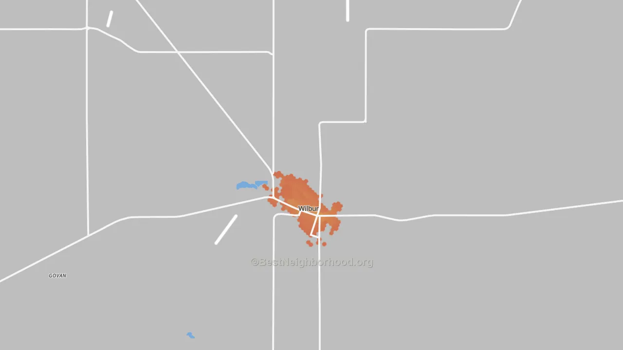 Bike Grade map of 99185, WA