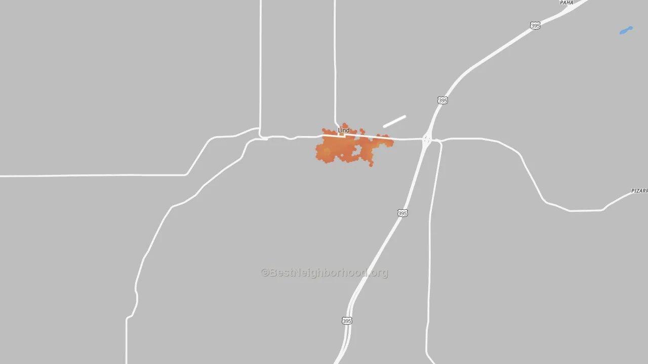 Bike Grade map of 99341, WA