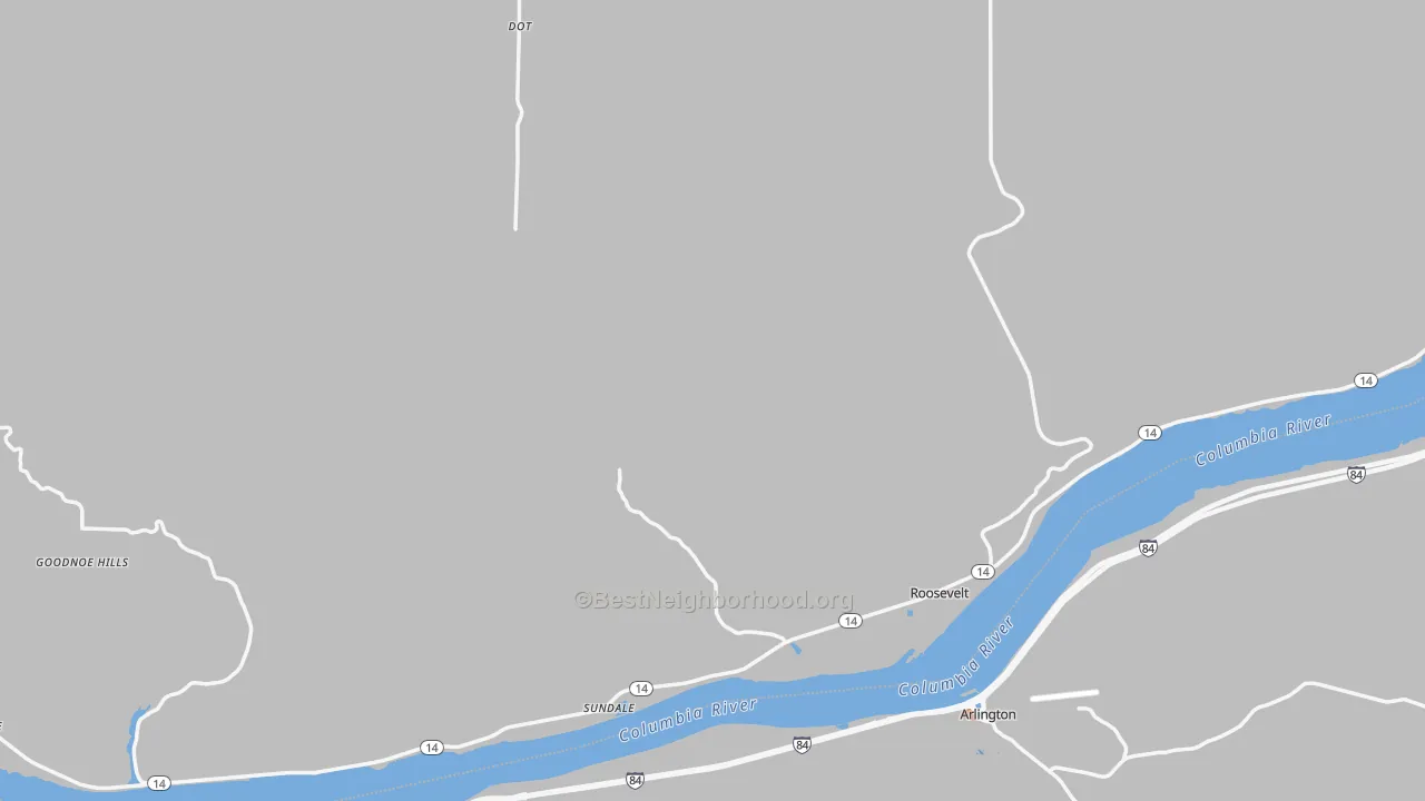 Bike Grade map of 99356, WA