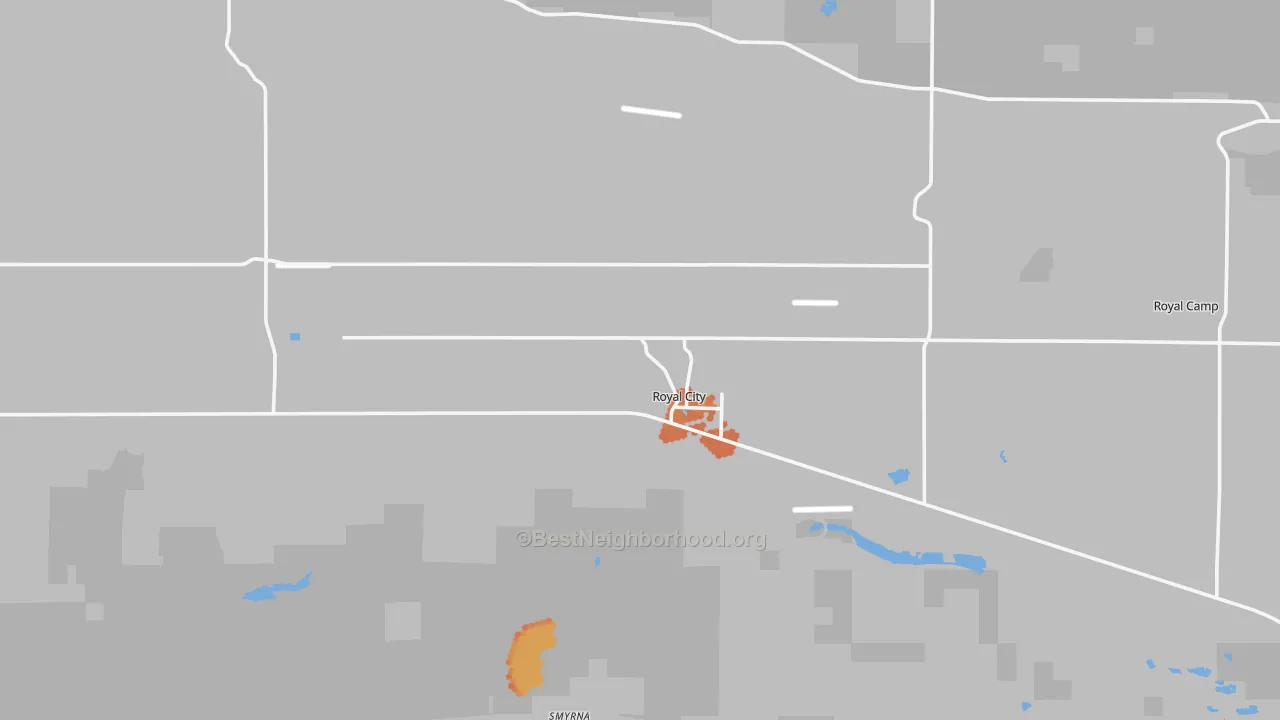 Bike Grade map of 99357, WA