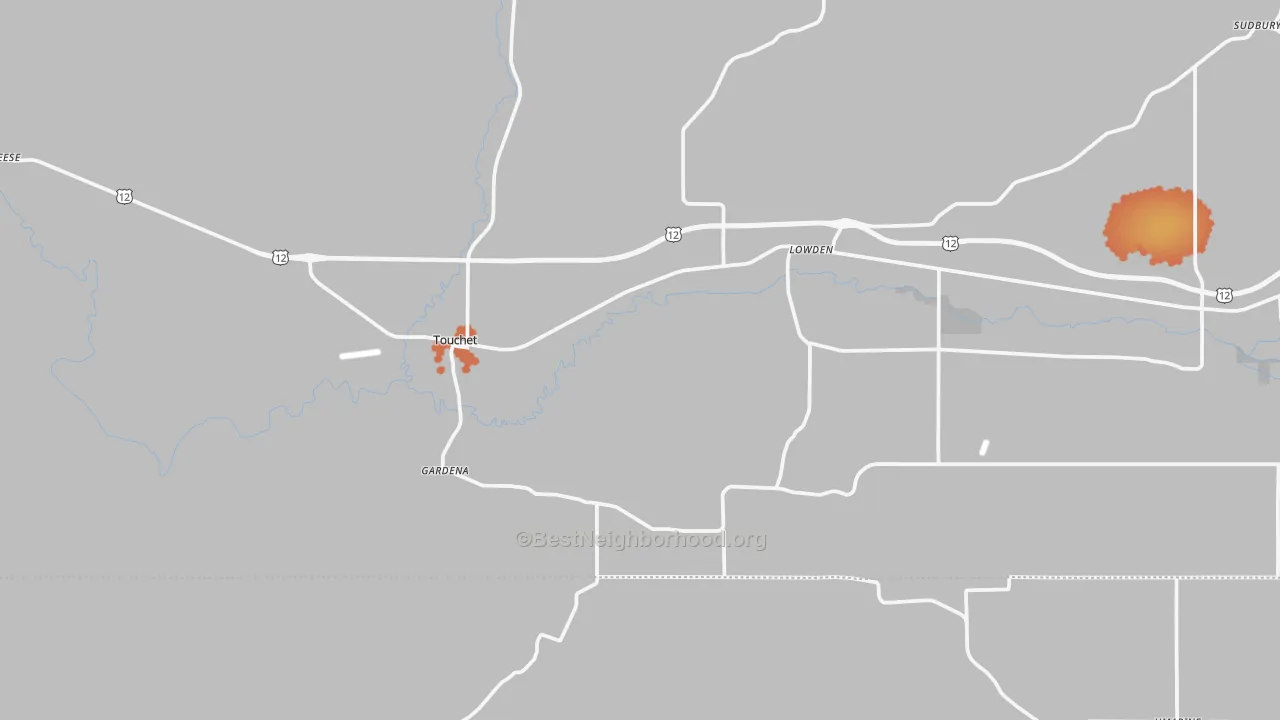 Bike Grade map of 99360, WA