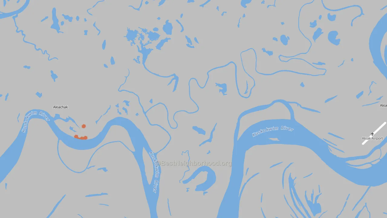 Bike Grade map of 99551, AK