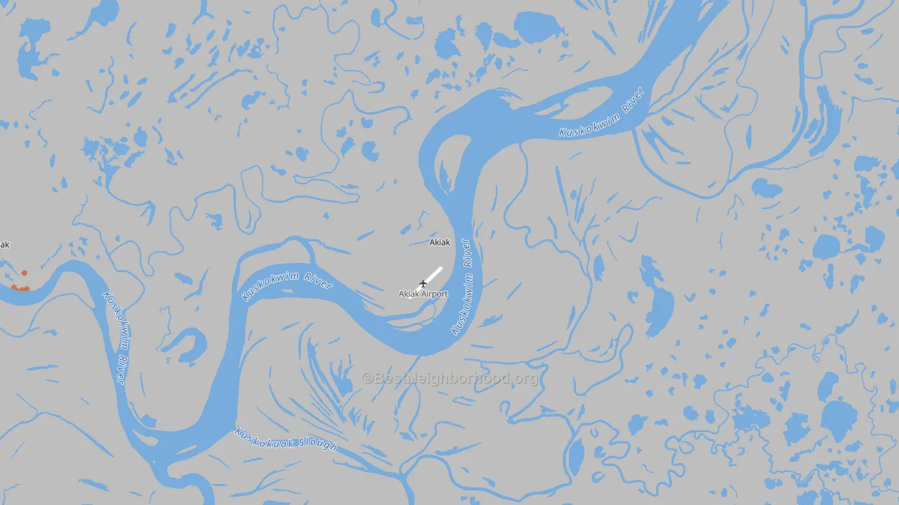 Bike Grade map of 99552, AK