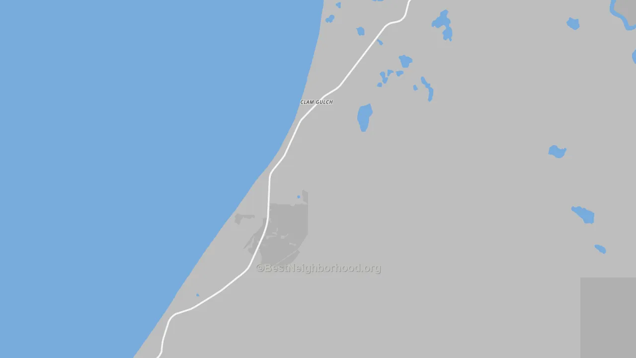 Bike Grade map of 99568, AK