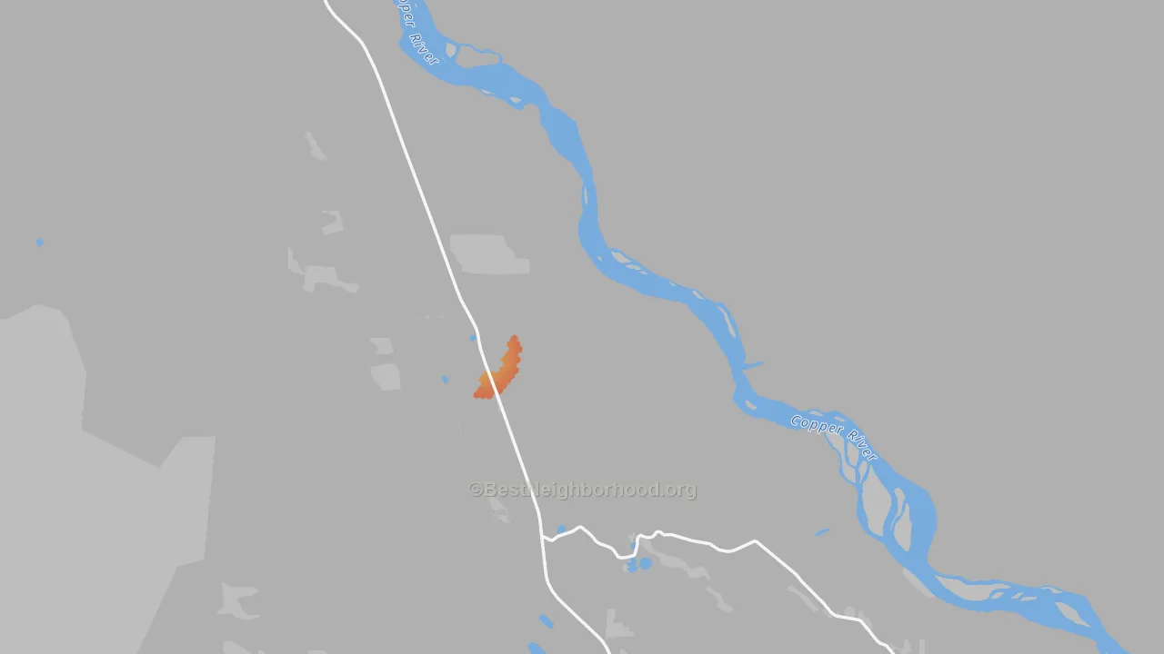 Bike Grade map of 99573, AK