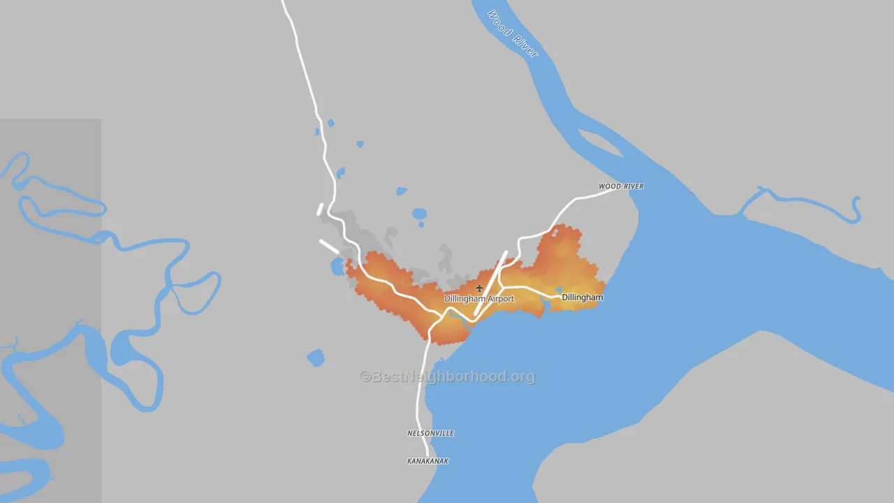 Bike Grade map of 99576, AK